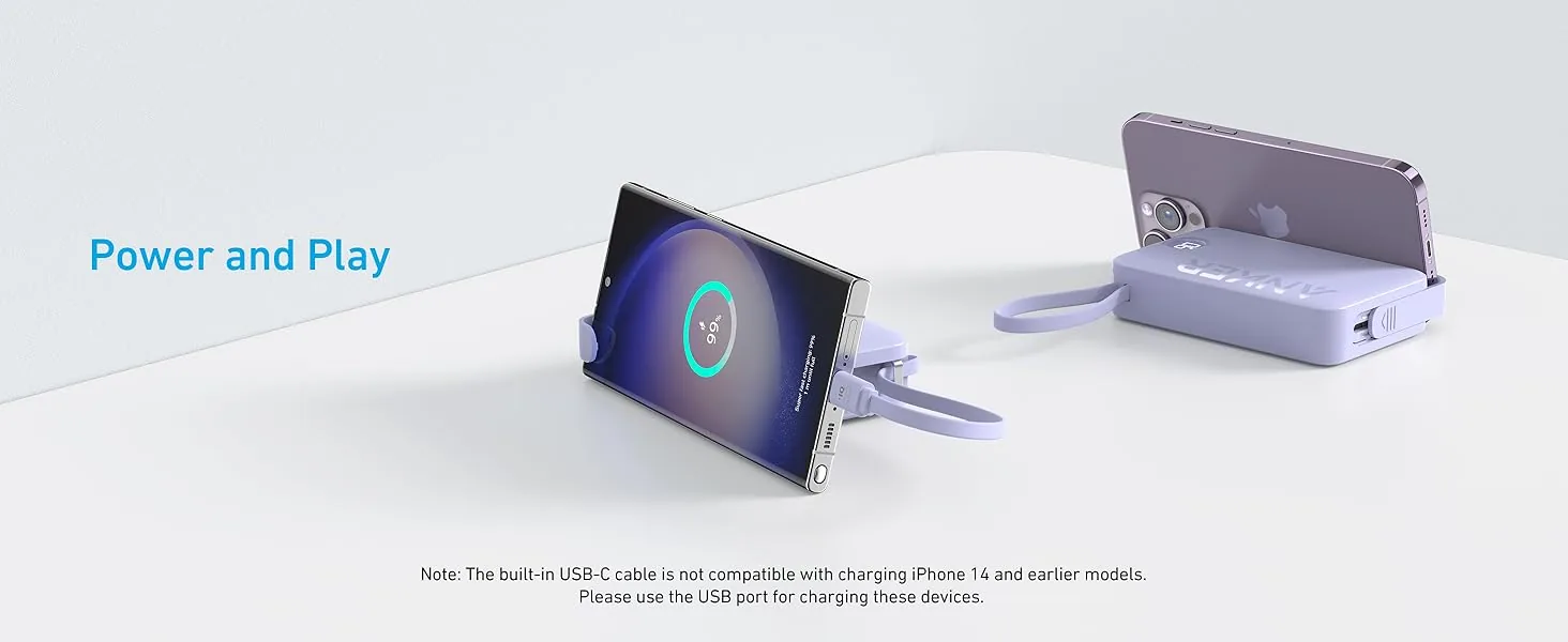 Anker 22.5W 20000mAh Power bank Built In USB C Cable | A1647 for Sale in Pakistan