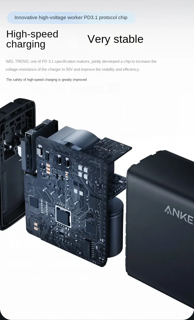 Anker 717 GaN Charger 140W A2341 PD 3.1 PPS Laptop & Mobile Quick charger for Sale in Pakistan