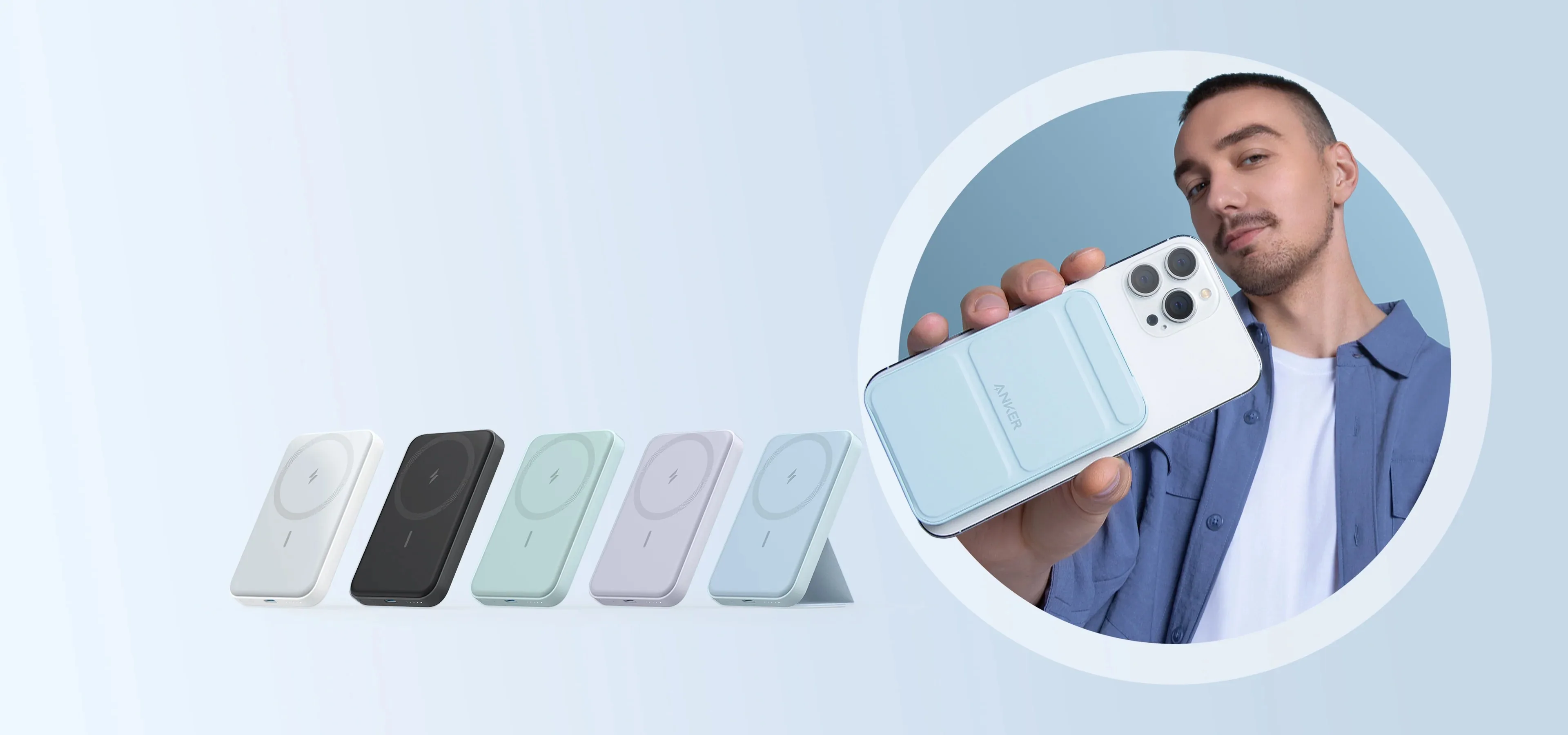 Anker A1611 622 MagGo 5000mAH Magnetic Power Bank Black for Sale in Pakistan