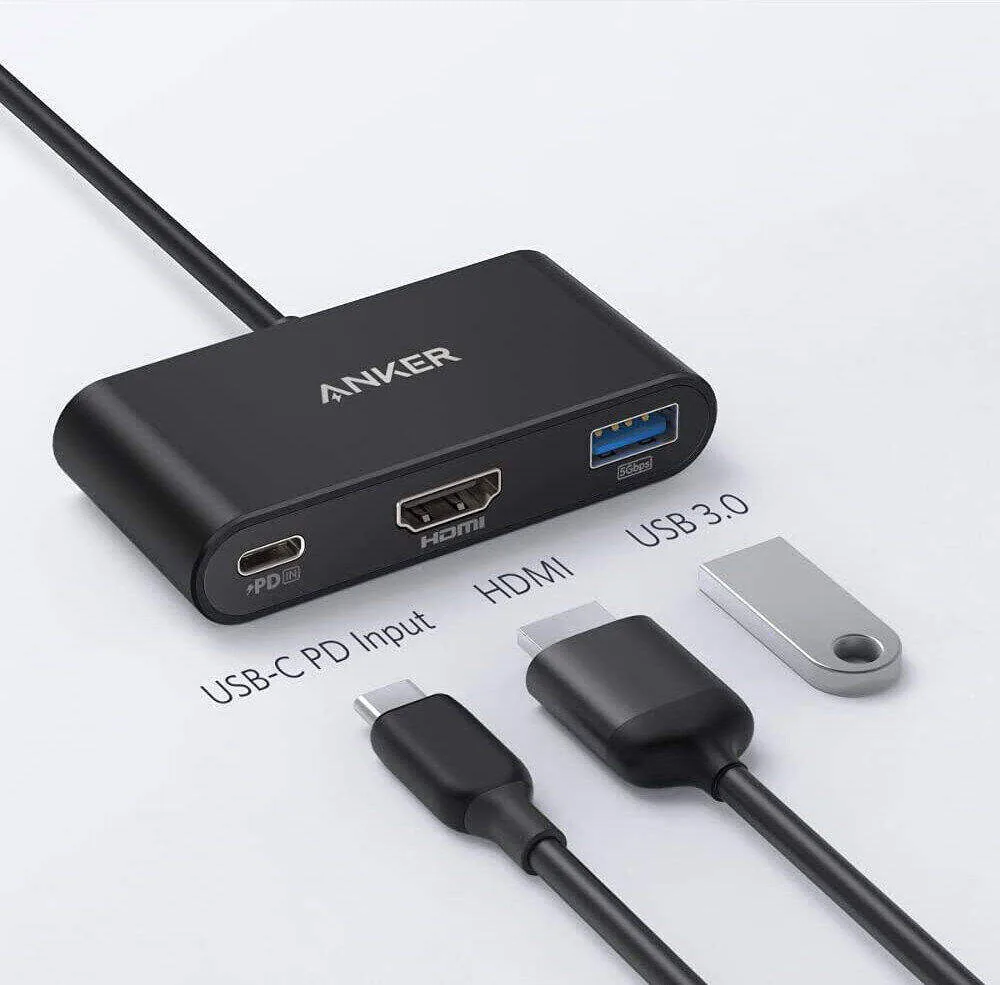 Anker A8339 Power Expand 3-In-1 USB-C PD Hub 4K Compatible HDMI & USB 3.0 Ports for Sale in Pakistan