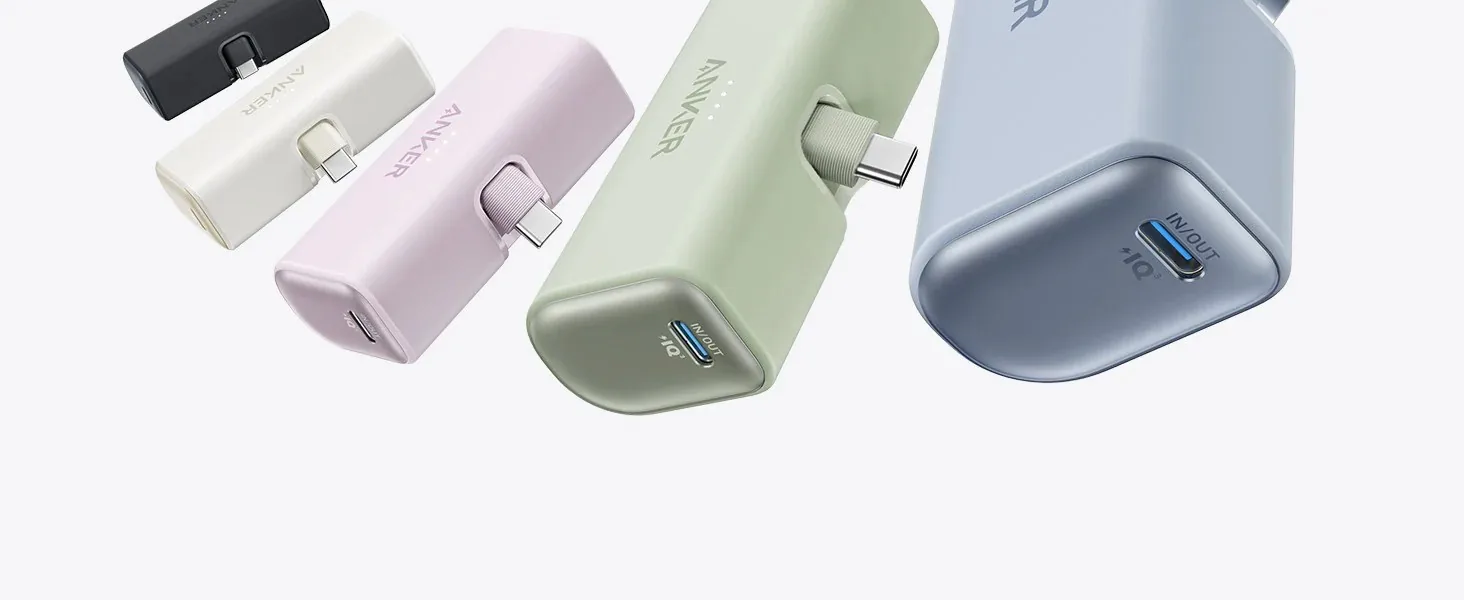 Anker Nano Power bank 5000mah with Built In Type-C Connector 22.5w | A1653 for Sale in Pakistan