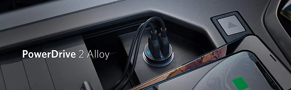 Anker PowerDrive 2 Alloy Metal Mini Car Charger A2727 for Sale in Pakistan