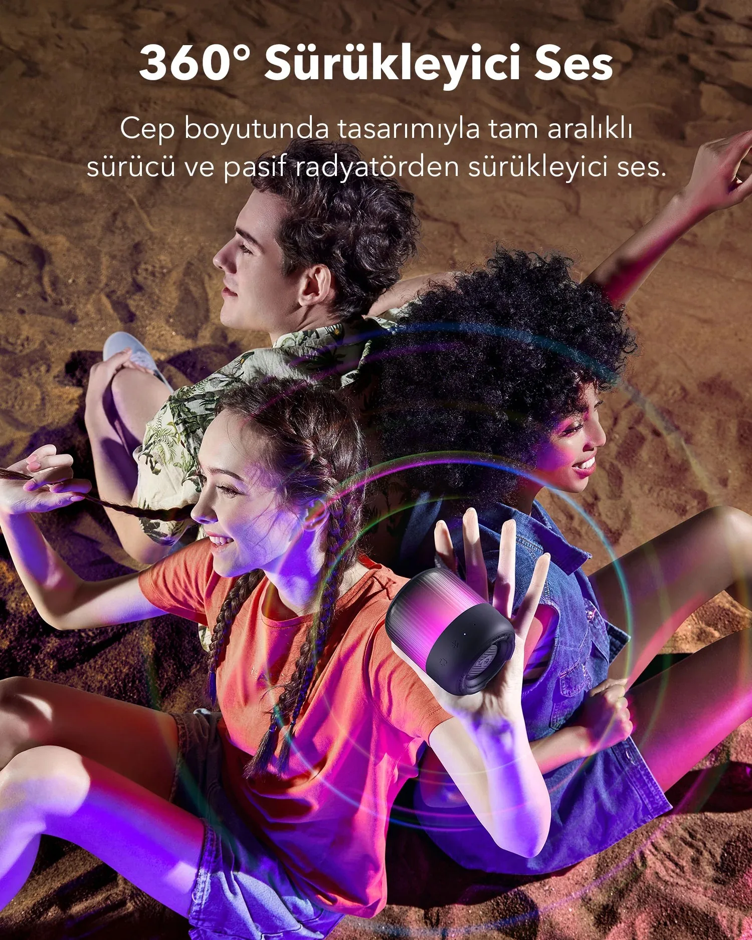 Anker Soundcore Glow Mini Portable Speaker – Black |A3136 for Sale in Pakistan