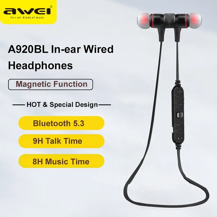 Awei A920BL/B926BL Wireless Bluetooth Earphone for Sale in Pakistan