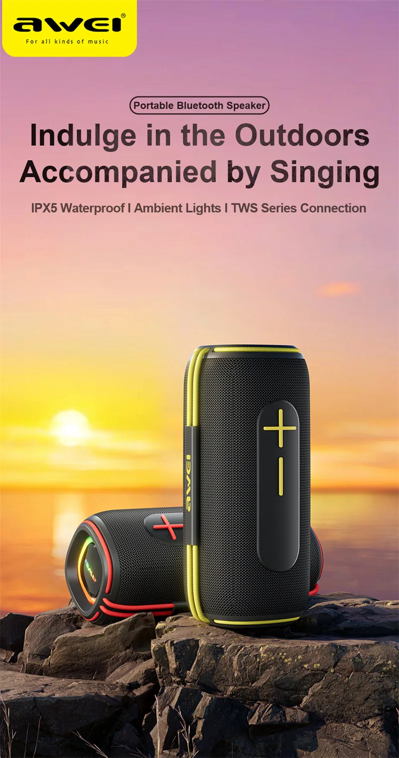 Awei KA5 20W Bluetooth Portable Speaker V5.3 for Sale in Pakistan