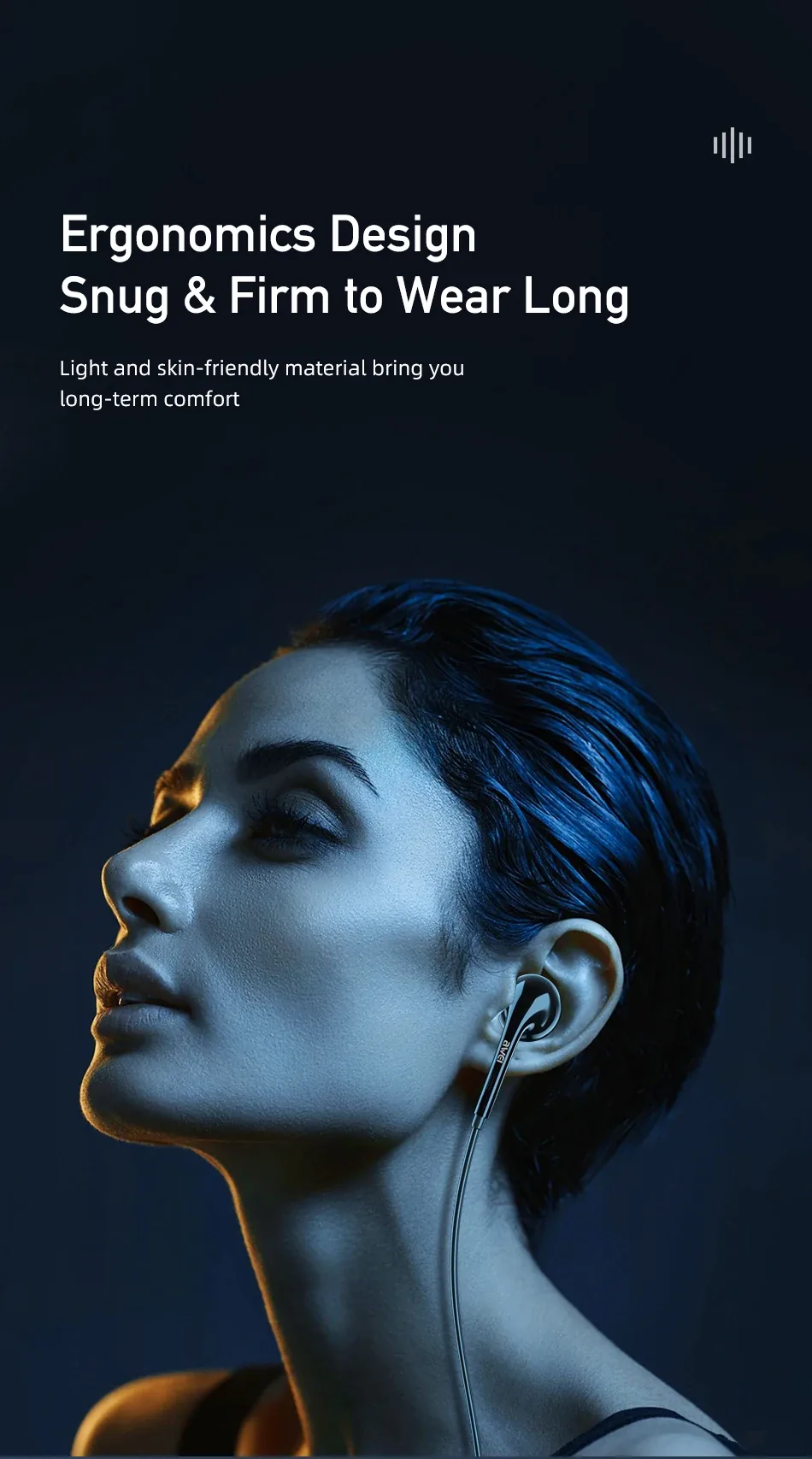 Awei PC-7 3.5mm Wired Headphones In Ear Handsfree for Sale in Pakistan