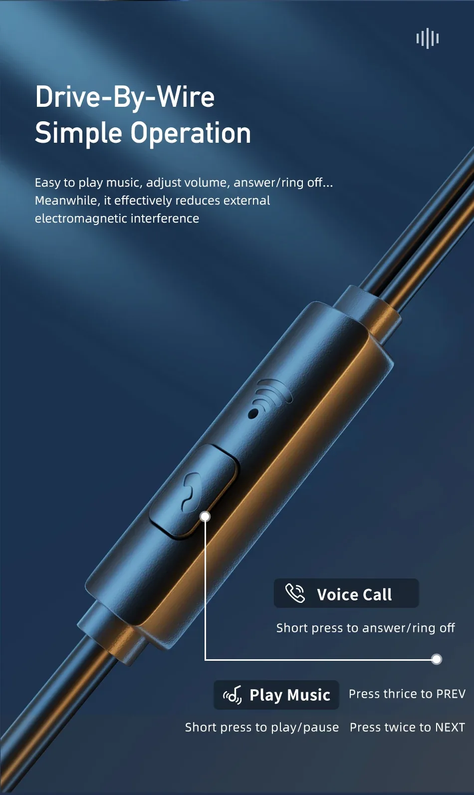 Awei PC-7T/PC-7 Wired Headphones With Mic Earphones Type C Hands-free for Sale in Pakistan