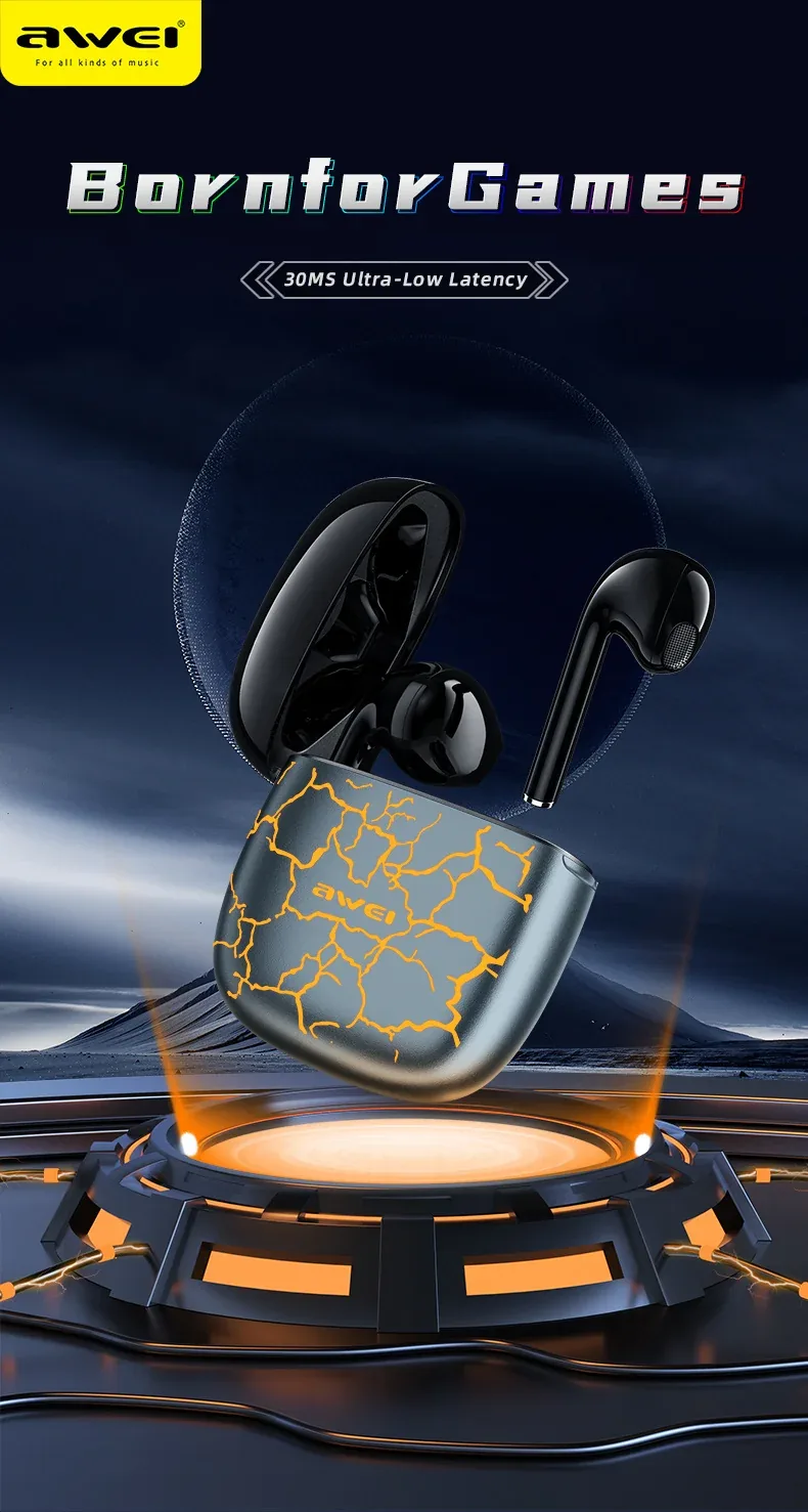 AWEI T28 Pro Gaming Wireless Earphones for Sale in Pakistan