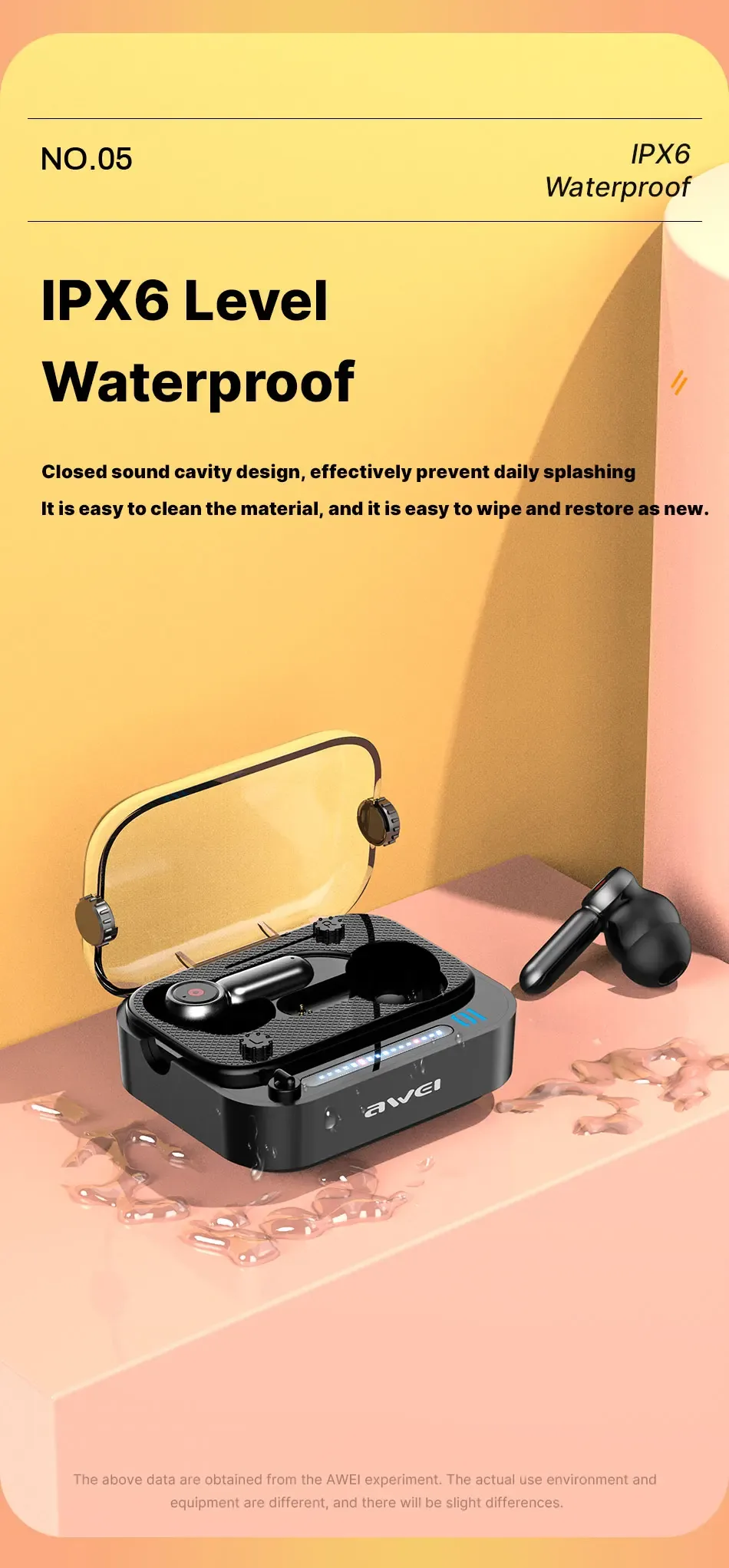 Awei T58 ANC V5.3 Wireless Bluetooth Earphones for Sale in Pakistan