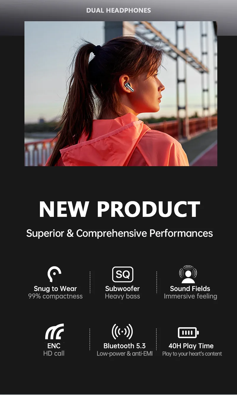 AWEI T79 ENC Heavy Bass Bluetooth Earphone Black for Sale in Pakistan