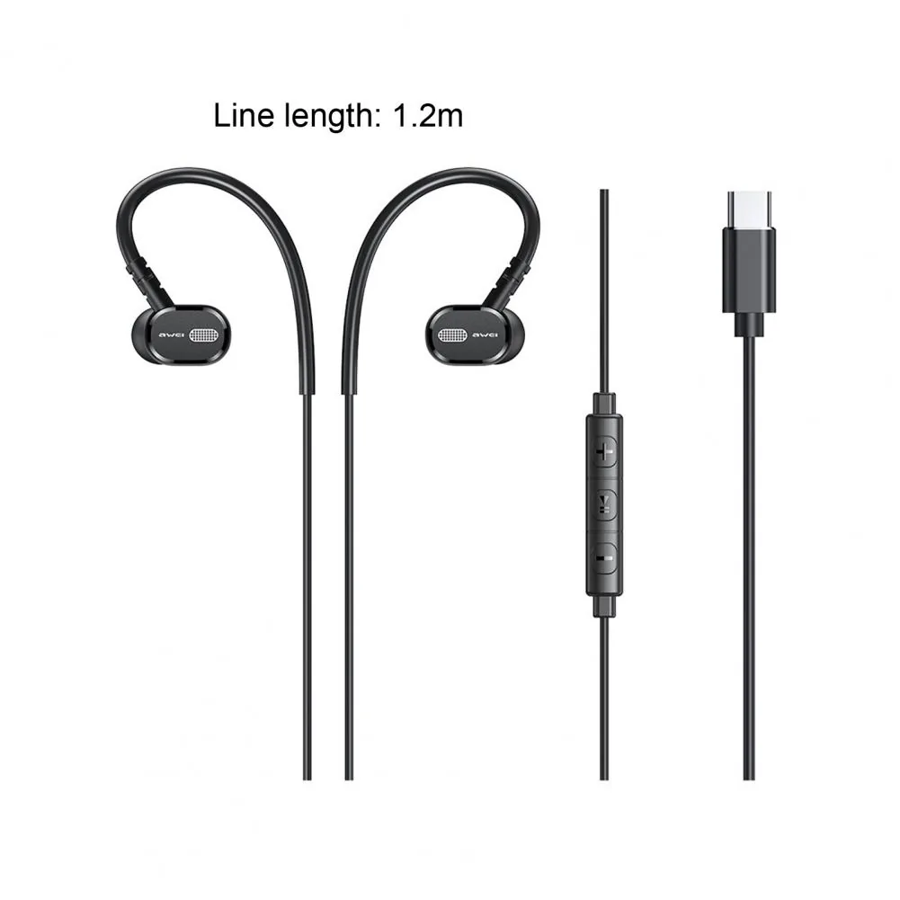 Awei TC-6 Wired Earphone Type-C Handsfree for Sale in Pakistan