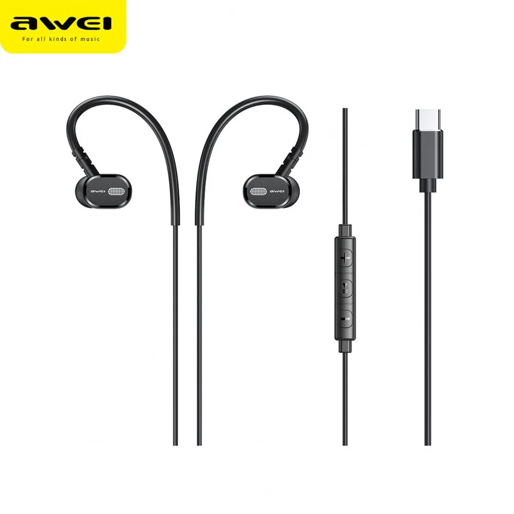 Awei TC-6 Wired Earphone Type-C Handsfree for Sale in Pakistan