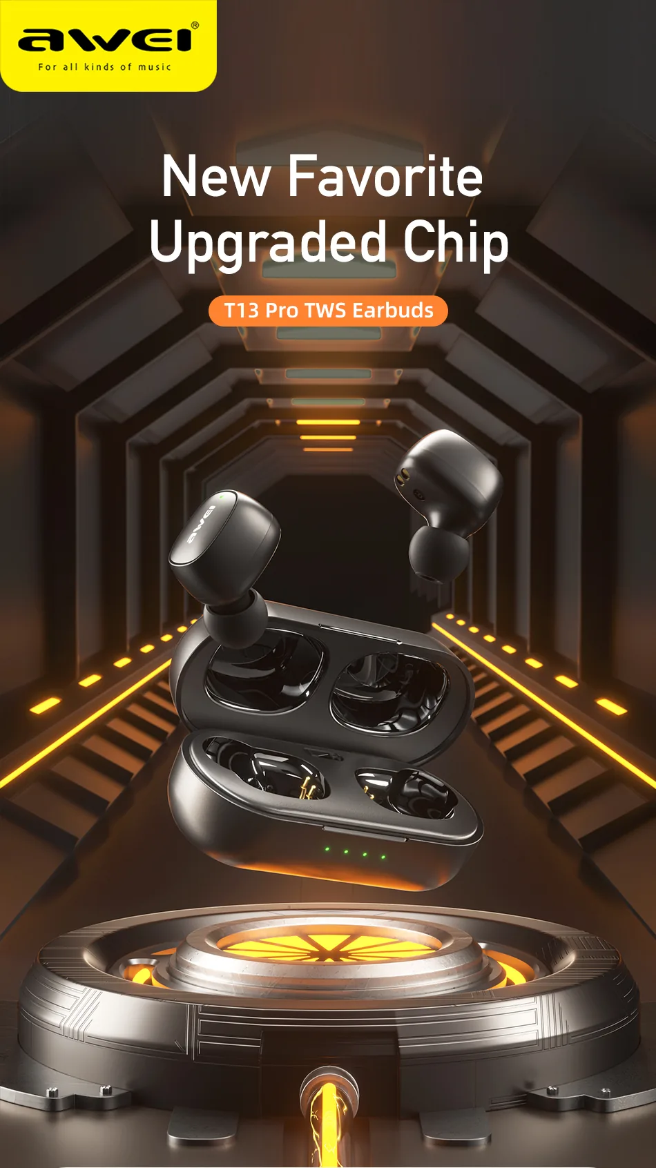 Awei Tws T13 Pro True Wireless Earbuds for Sale in Pakistan