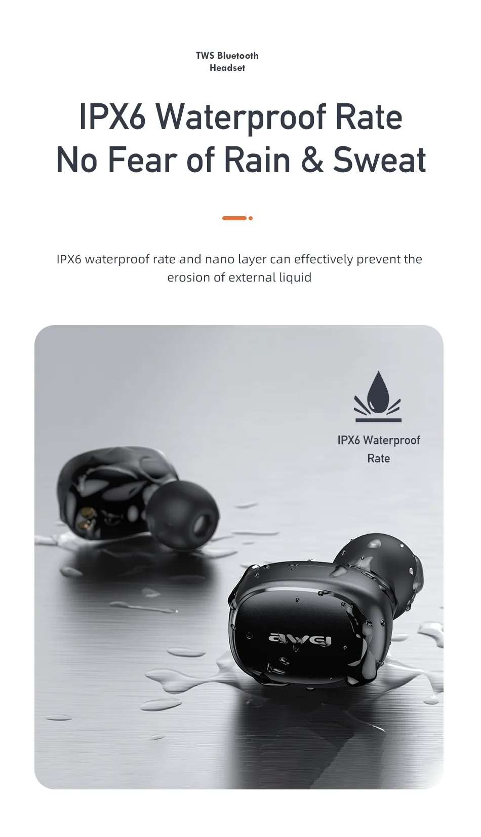 Awei Tws T13 Pro True Wireless Earbuds for Sale in Pakistan
