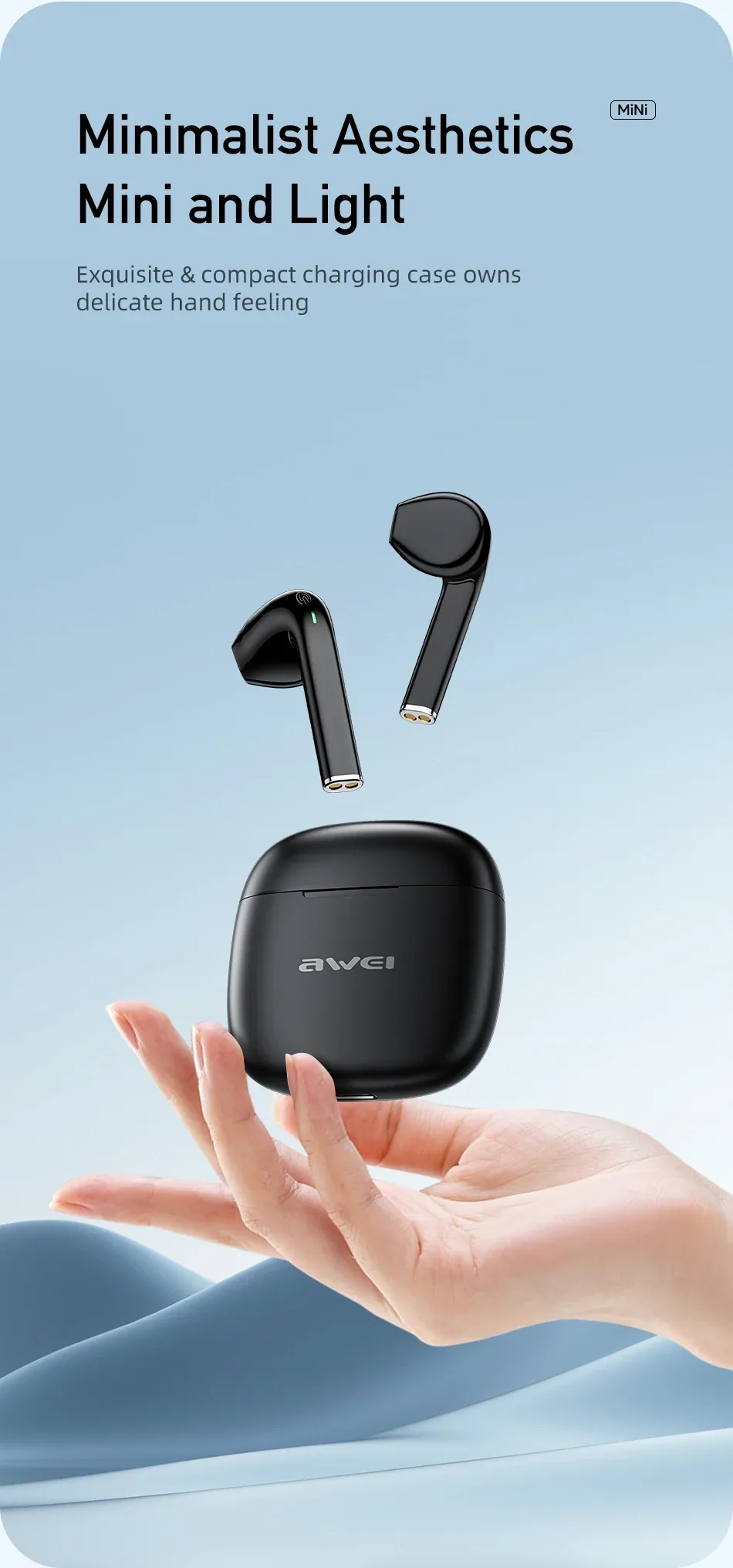 Awei Tws T26 Pro Wireless Bluetooth Earbuds V5.3 for Sale in Pakistan