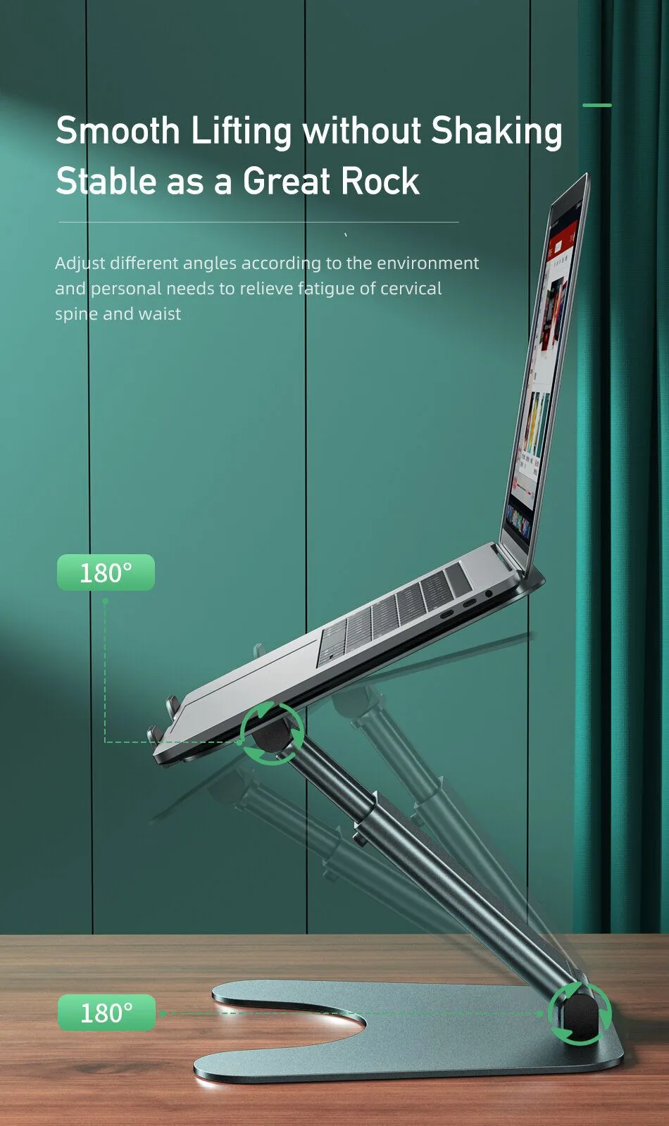 AWEI X25 Laptop Stand Aluminum Alloy With Multi-Angle Lift for Sale in Pakistan