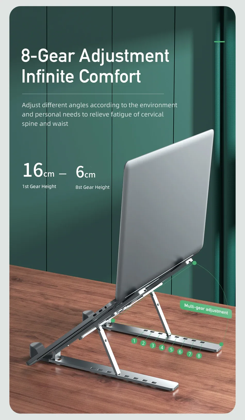 Awei X26 Portable Multi-function Aluminum Stand For Laptop Tablet for Sale in Pakistan