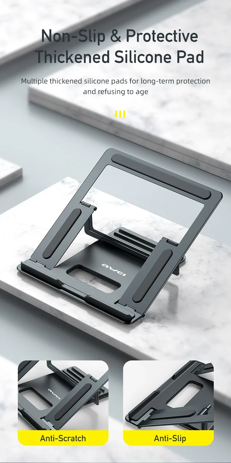 Awei X30 Desktop Folding Holder for Laptops Tablets for Sale in Pakistan