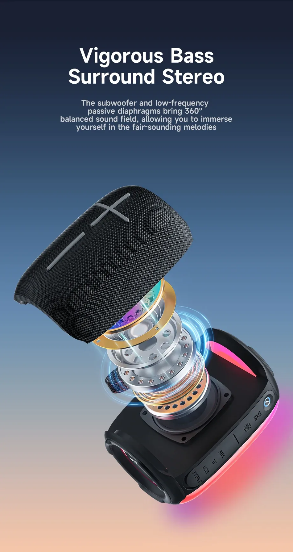 Awei Y525 Bluetooth Portable Speaker V5.3 for Sale in Pakistan