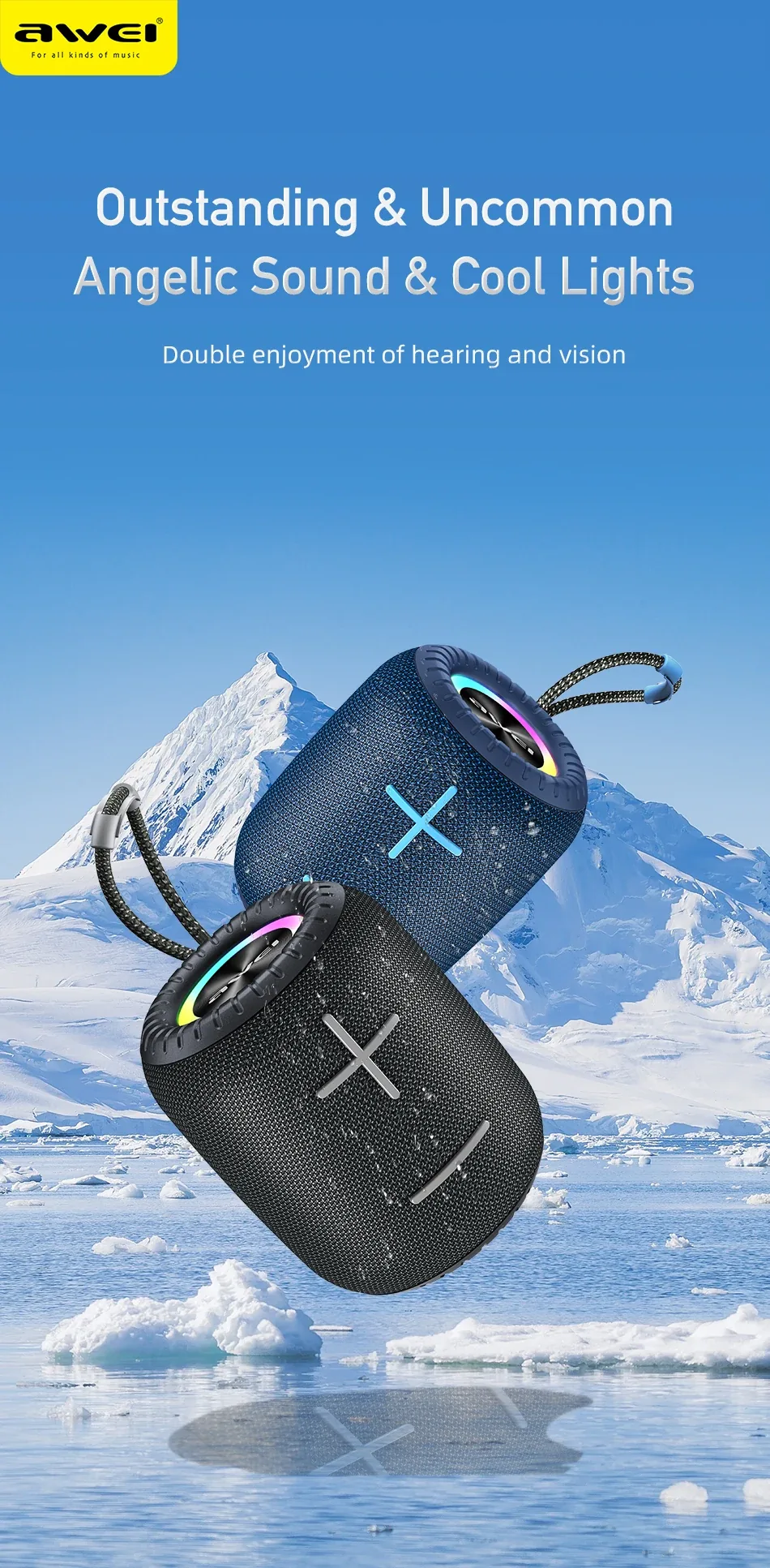 Awei Y526 TWS Sound Box Wireless Bluetooth Speaker for Sale in Pakistan