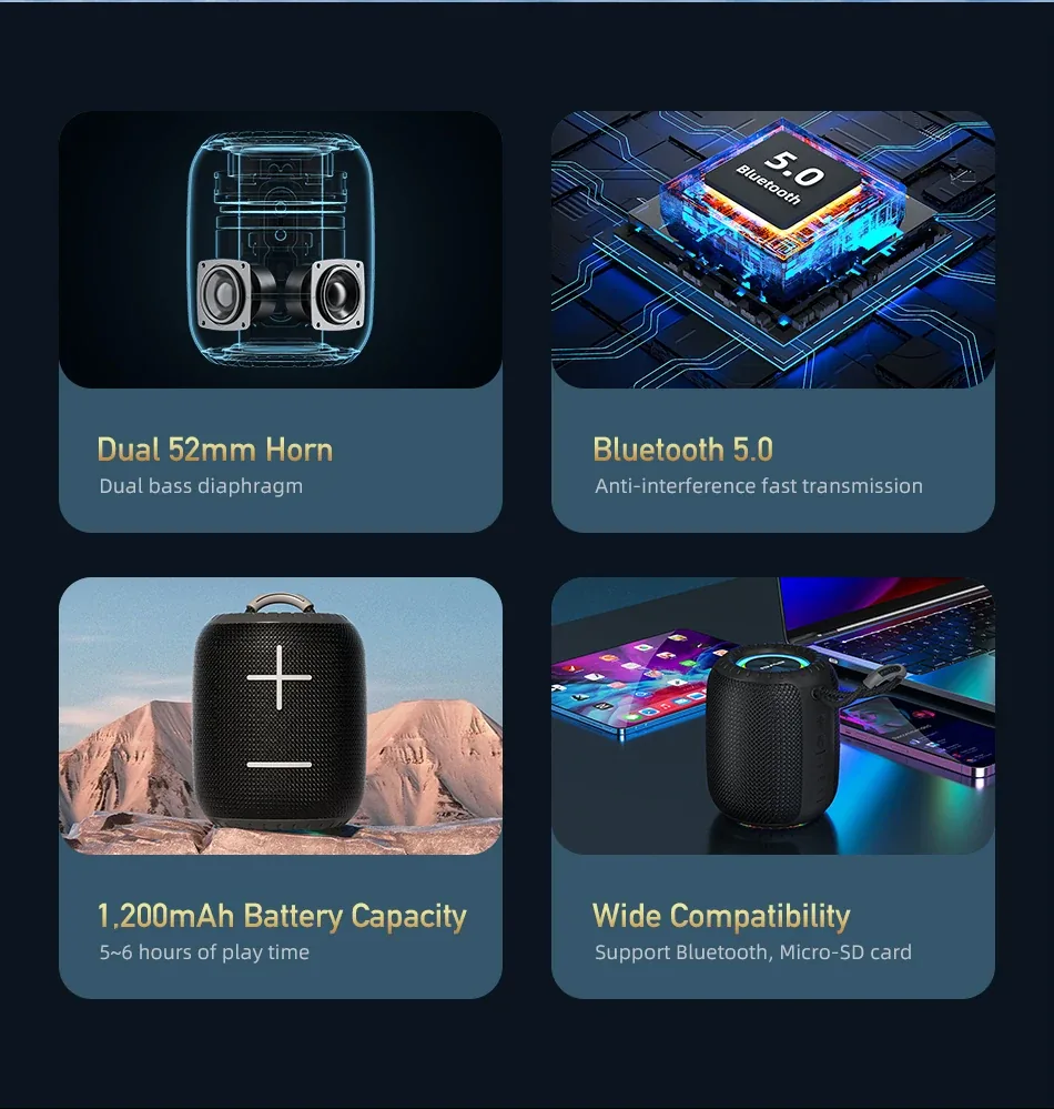 Awei Y526 TWS Sound Box Wireless Bluetooth Speaker for Sale in Pakistan