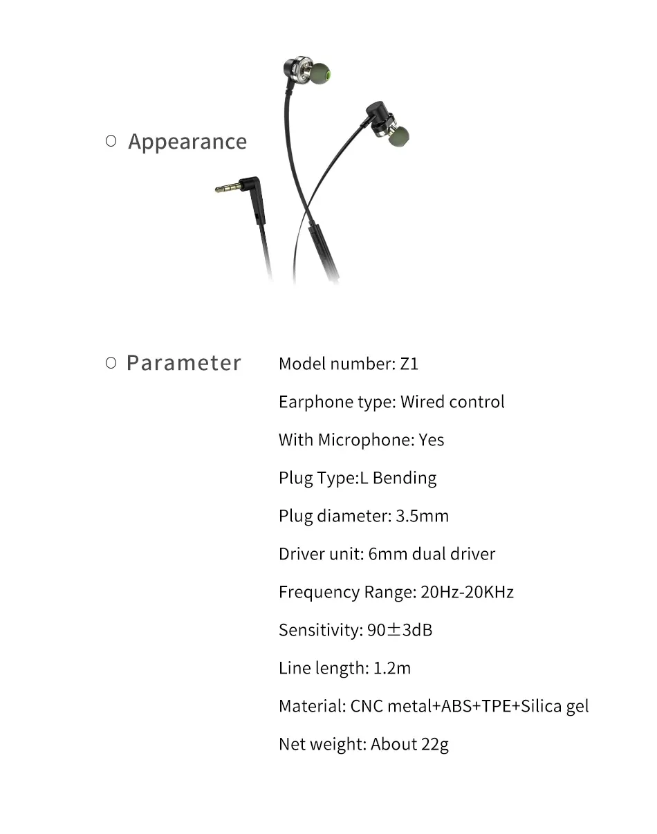 Awei Z1 Sports Earphone With Dual Dynamic Drives Black for Sale in Pakistan