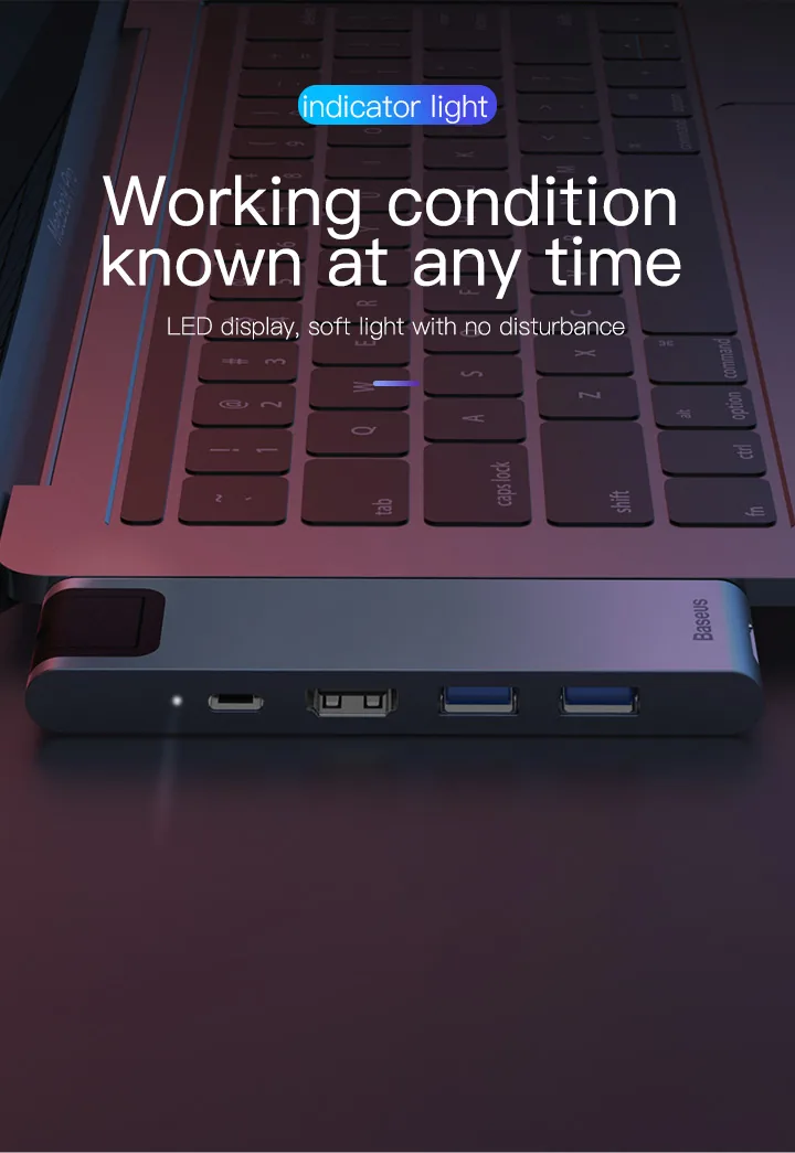 Baseus 7-in-1 Dual USB-C Thunderbolt Hub For MacBook Pro-CAHUB-L0G for Sale in Pakistan