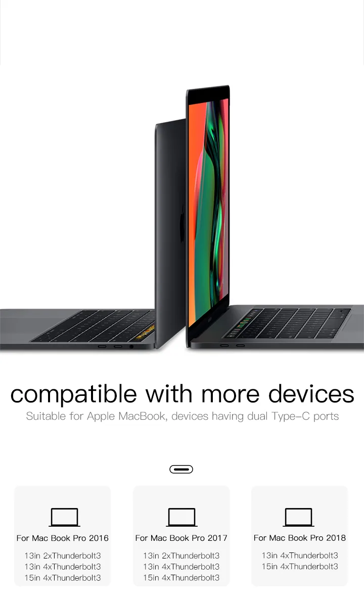 Baseus 7-in-1 Dual USB-C Thunderbolt Hub For MacBook Pro-CAHUB-L0G for Sale in Pakistan