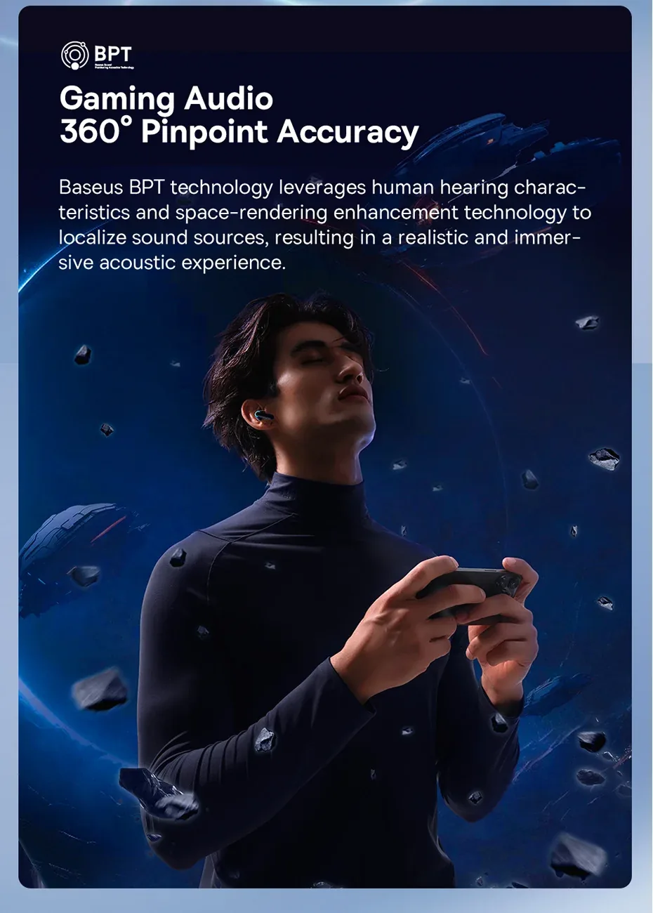 Baseus AeQur G10 True Wireless Earphones Cluster Black for Sale in Pakistan