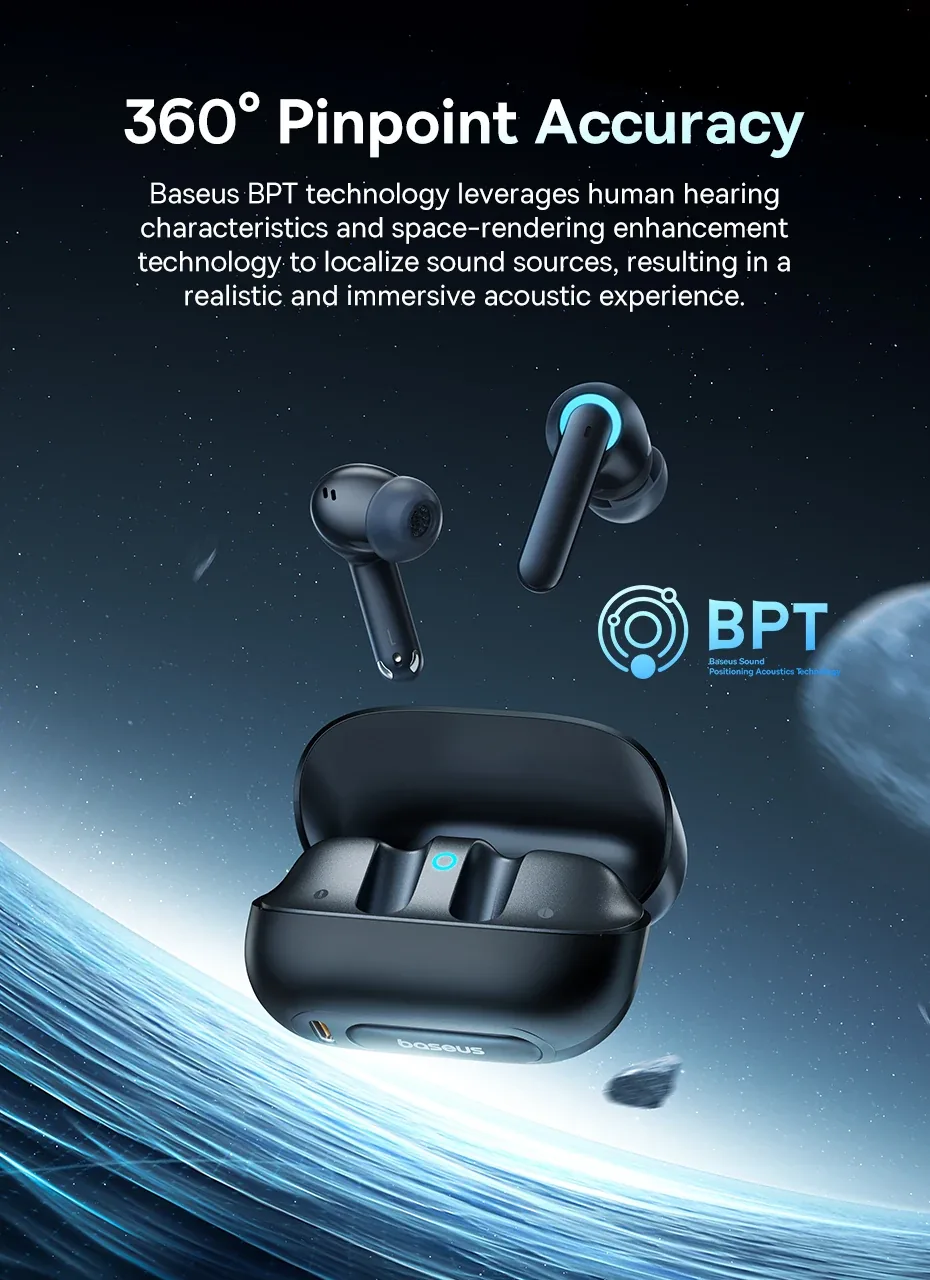 Baseus AeQur G10 True Wireless Earphones Cluster Black for Sale in Pakistan