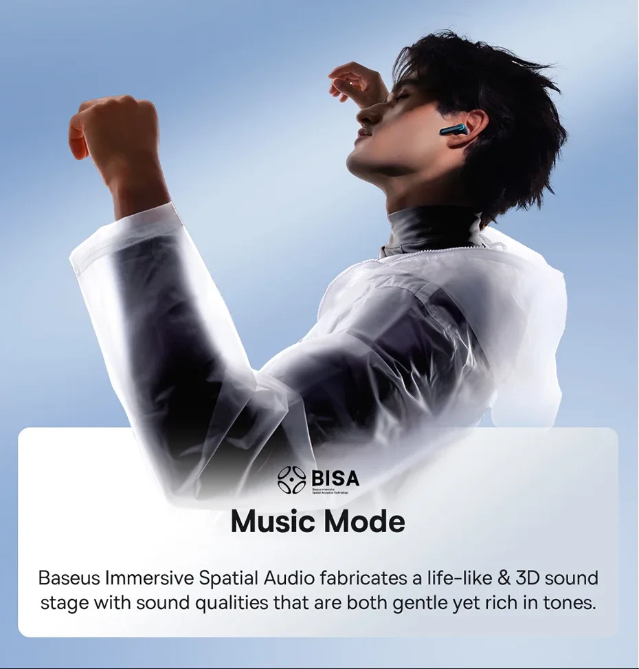 Baseus AeQur G10 True Wireless Earphones Cluster Black for Sale in Pakistan