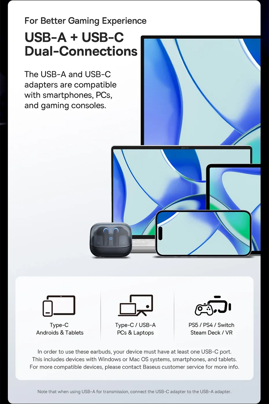 Baseus AeQur G10 True Wireless Earphones Cluster Black for Sale in Pakistan