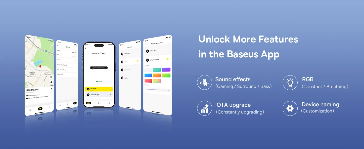 Baseus AeQur Series DS10 Desktop Mini Soundbar Bluetooth Speaker – Black for Sale in Pakistan