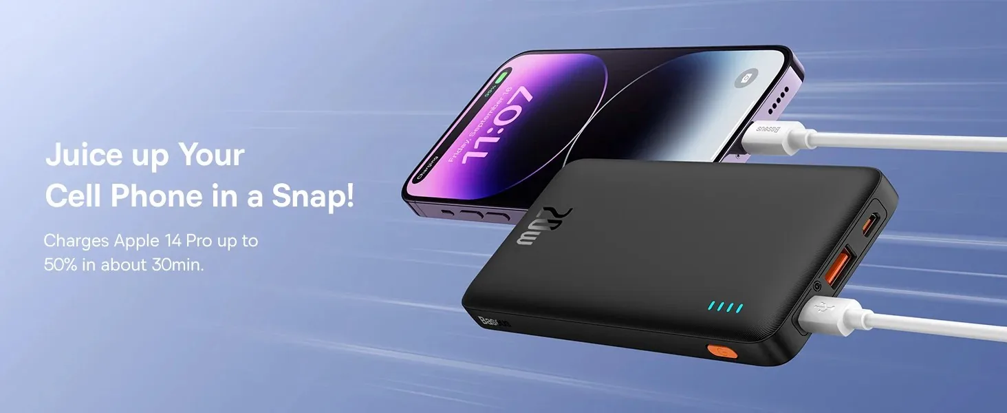 Baseus Airpow Fast Charge Power Bank 10000mAh 20W Black for Sale in Pakistan