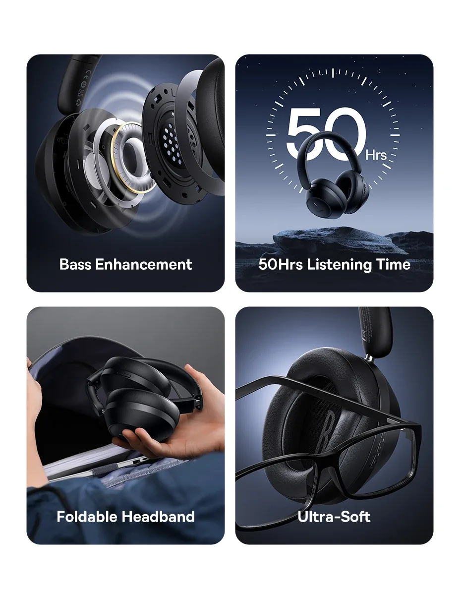 Baseus Bass 35 Max Wireless Headphones for Sale in Pakistan