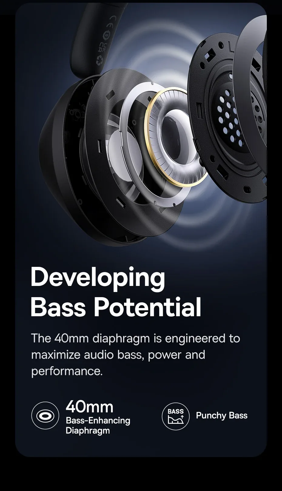 Baseus Bass 35 Max Wireless Headphones for Sale in Pakistan