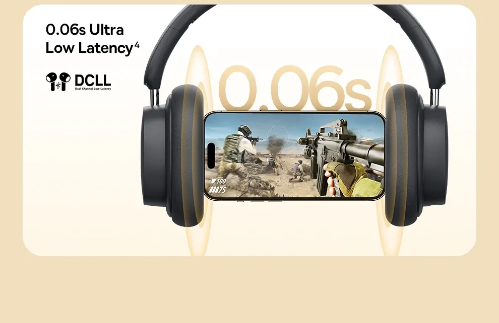 Baseus Bowie D05 Wireless Headphone Bluetooth 5.3 Earphone HIFI Stereo Headset 40mm Driver Foldable Over Ear Headphone 70H Time for Sale in Pakistan