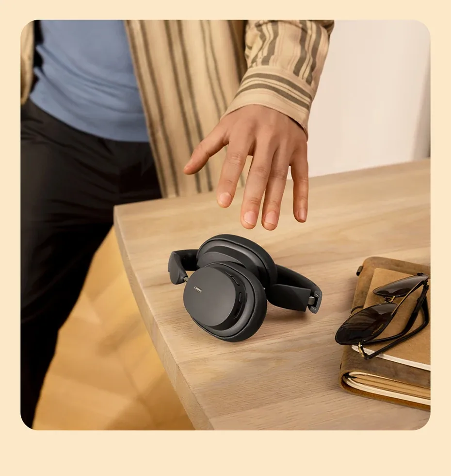 Baseus Bowie D05 Wireless Headphone Bluetooth 5.3 Earphone HIFI Stereo Headset 40mm Driver Foldable Over Ear Headphone 70H Time for Sale in Pakistan