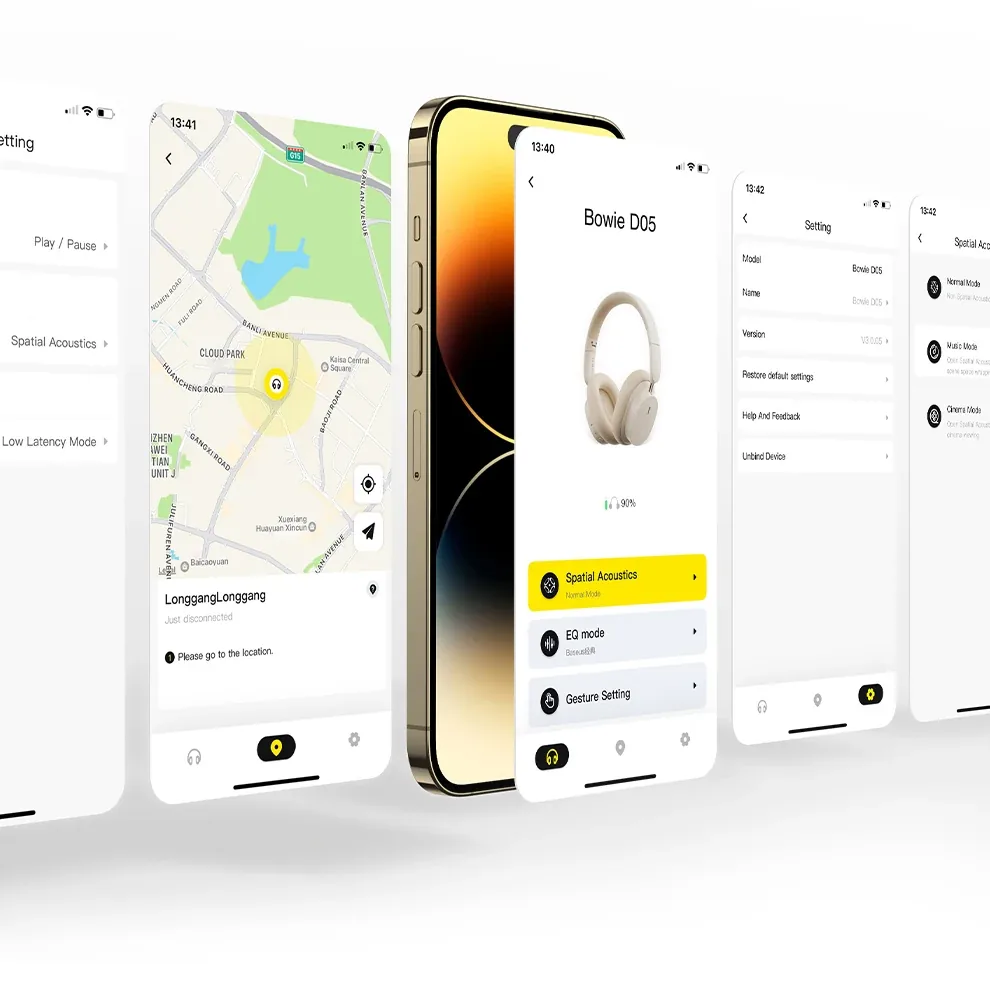 Baseus Bowie D05 Wireless Headphone Bluetooth 5.3 Earphone HIFI Stereo Headset 40mm Driver Foldable Over Ear Headphone 70H Time for Sale in Pakistan