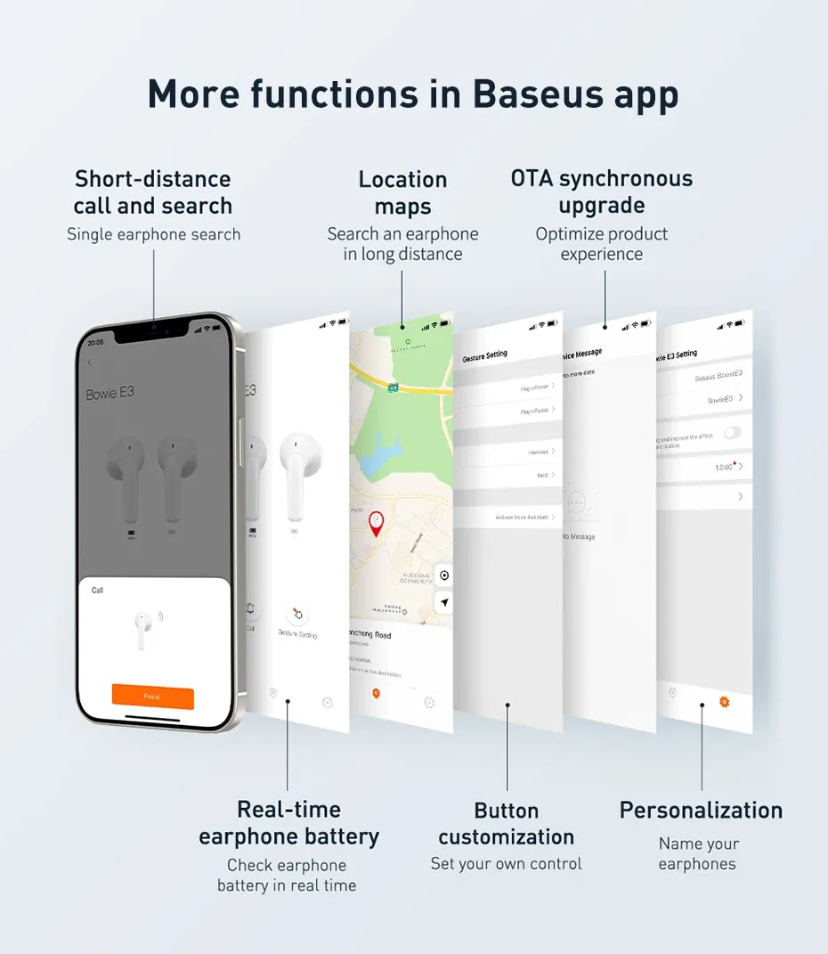 Baseus Bowie E13 True Wireless Earphones Galaxy Black for Sale in Pakistan