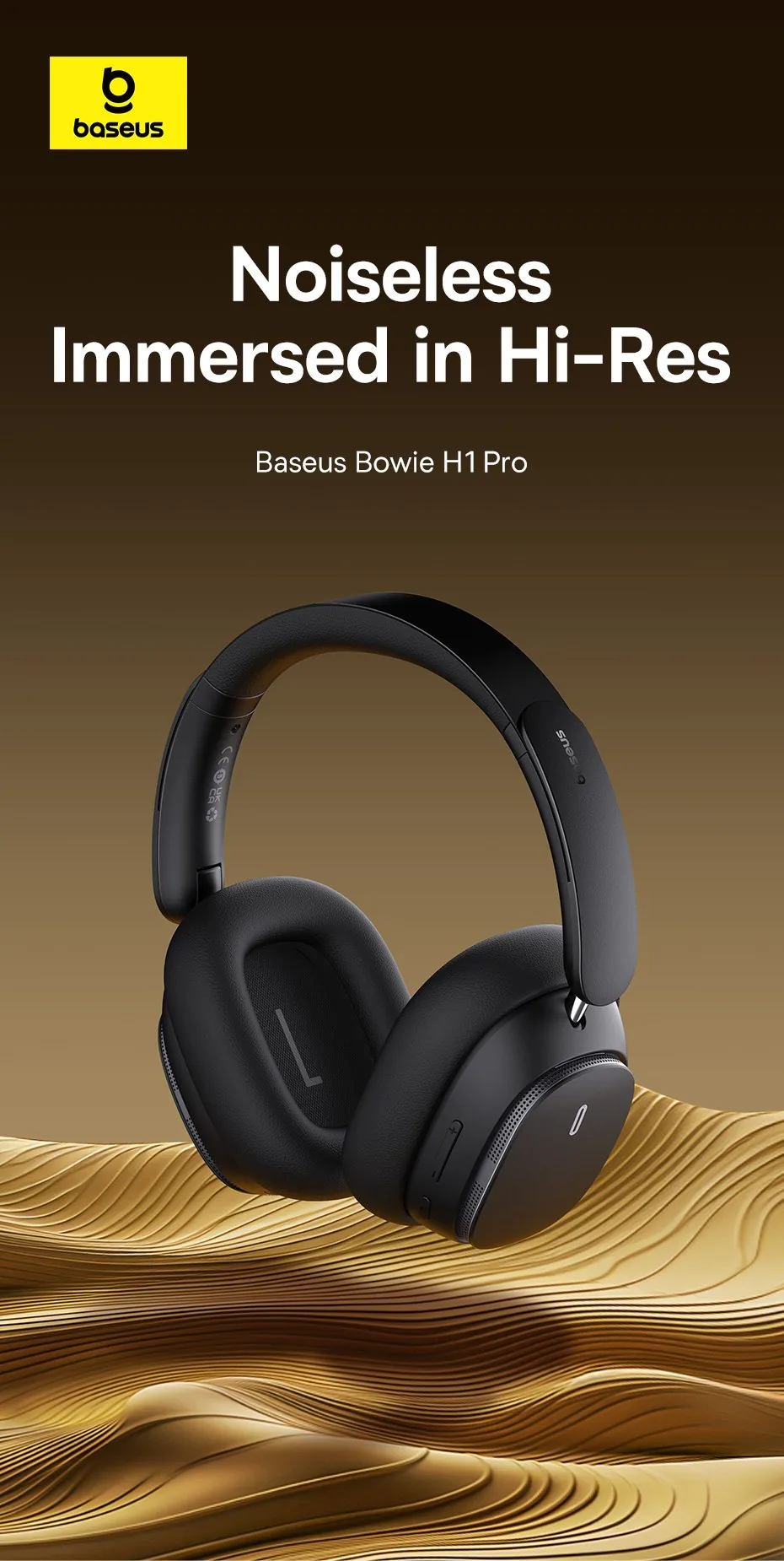 Baseus Bowie H1 Pro Noise-Cancellation Wireless Headphones for Sale in Pakistan