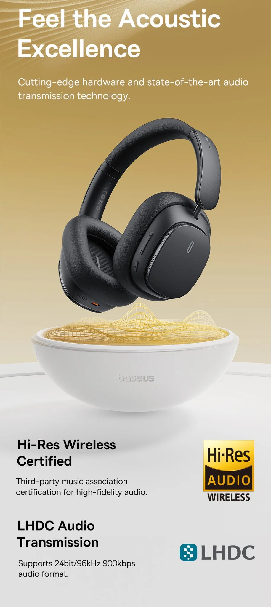 Baseus Bowie H1 Pro Noise-Cancellation Wireless Headphones for Sale in Pakistan