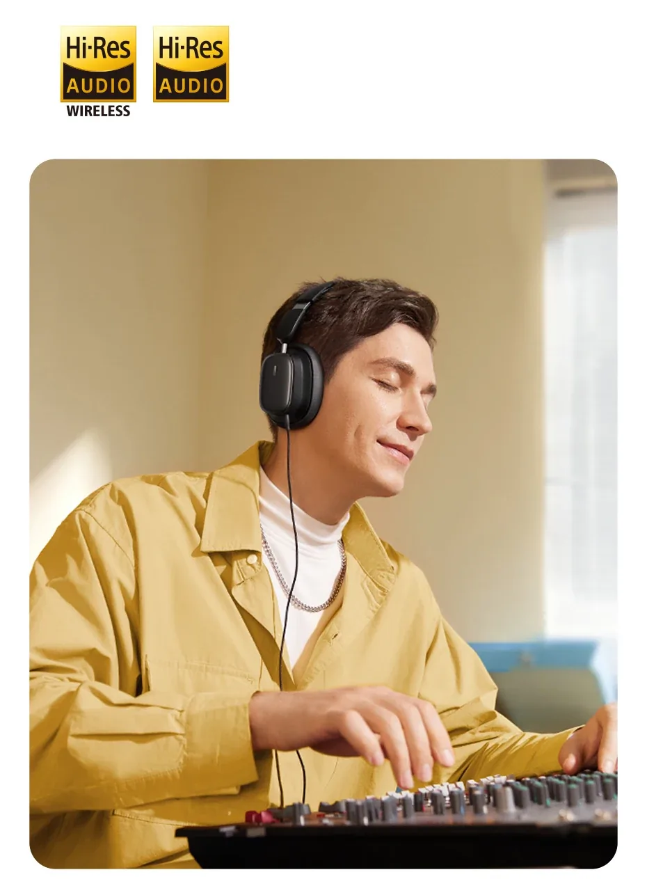 Baseus Bowie H1i Noise Cancellation Wireless Headphones Cluster Black for Sale in Pakistan