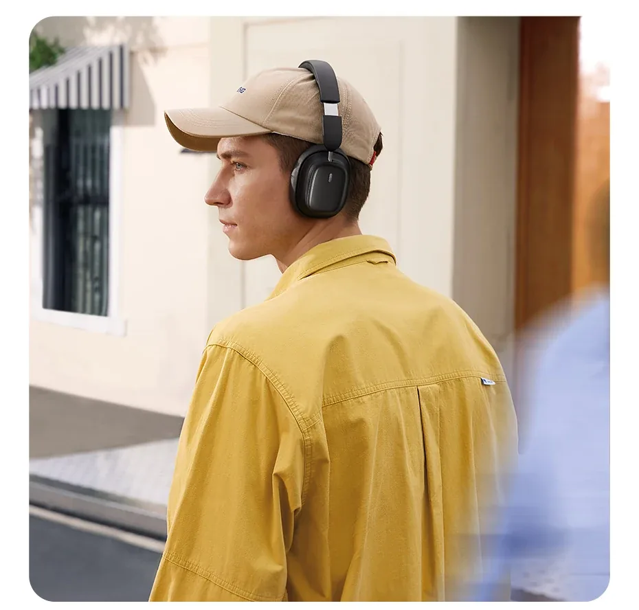 Baseus Bowie H1i Noise Cancellation Wireless Headphones Cluster Black for Sale in Pakistan