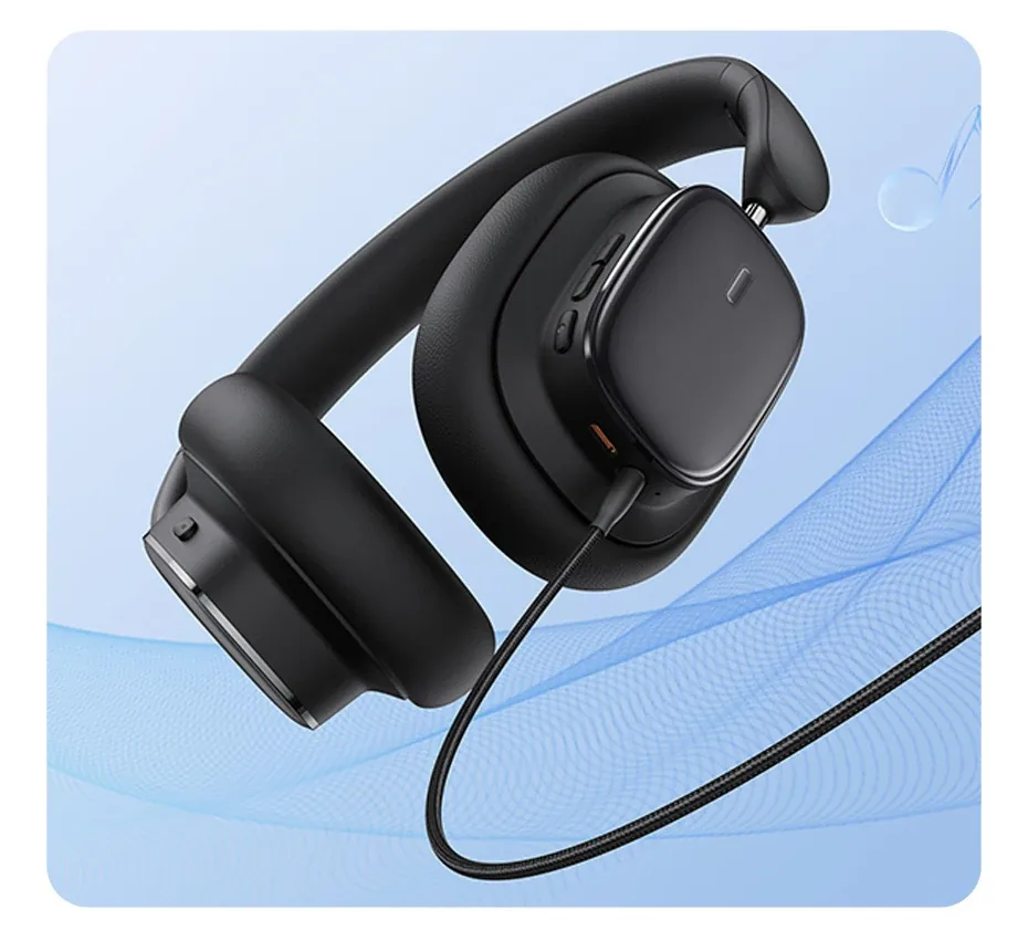 Baseus Bowie H1i Noise Cancellation Wireless Headphones Cluster Black for Sale in Pakistan