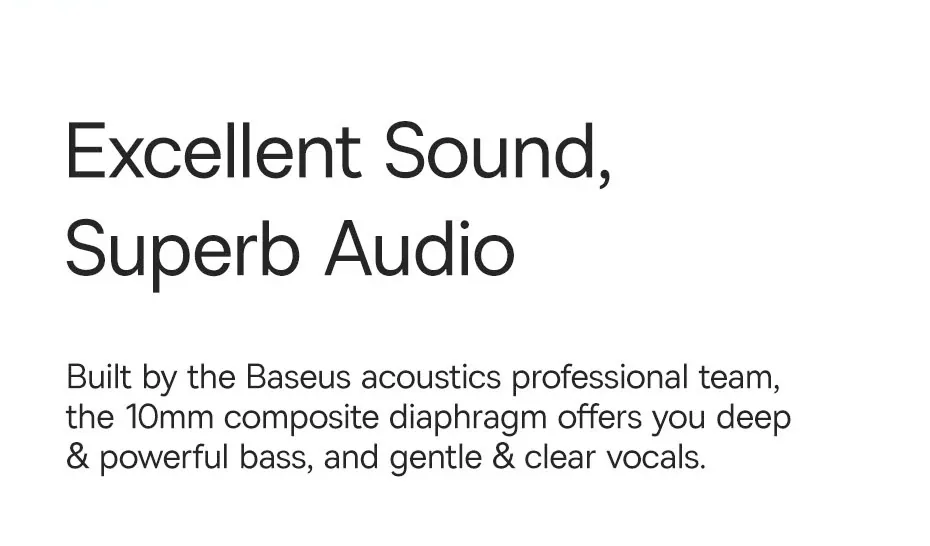 Baseus Bowie MZ10 True Wireless Earphones White for Sale in Pakistan