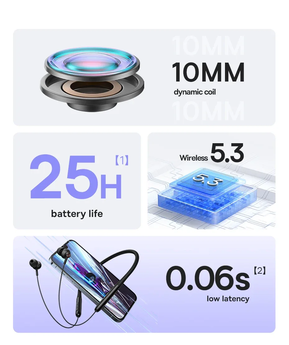 Baseus Bowie P1x In-ear Neckband Wireless Earphones Black for Sale in Pakistan