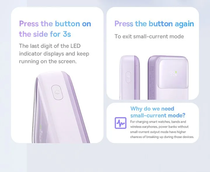 Baseus Comet Series Dual-Cable Digital Display Fast Charge Power Bank 20000mAh 22.5W Black for Sale in Pakistan