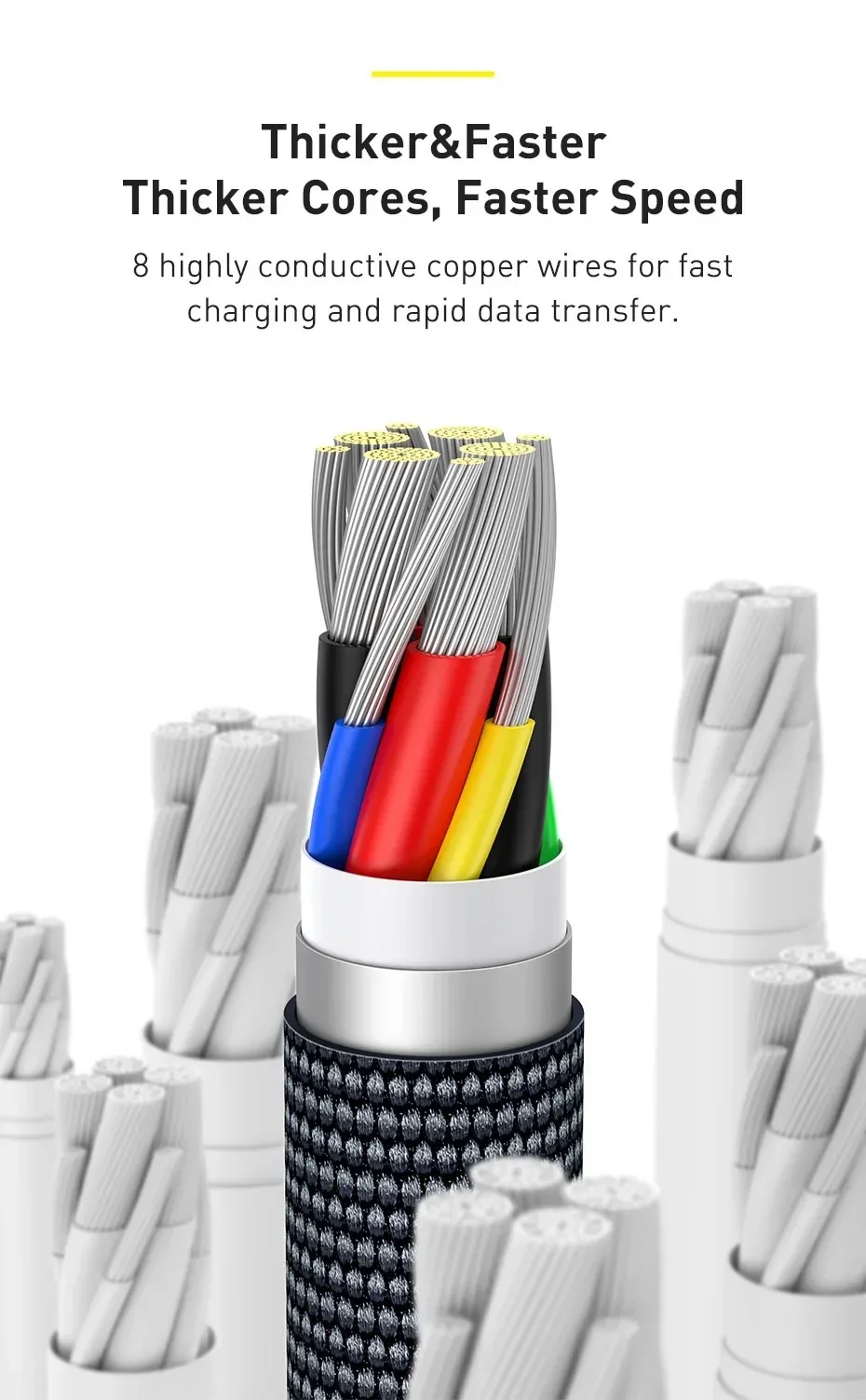 Baseus Crystal Shine Series Fast Charging Cable USB-C to USB-C 100W for Sale in Pakistan