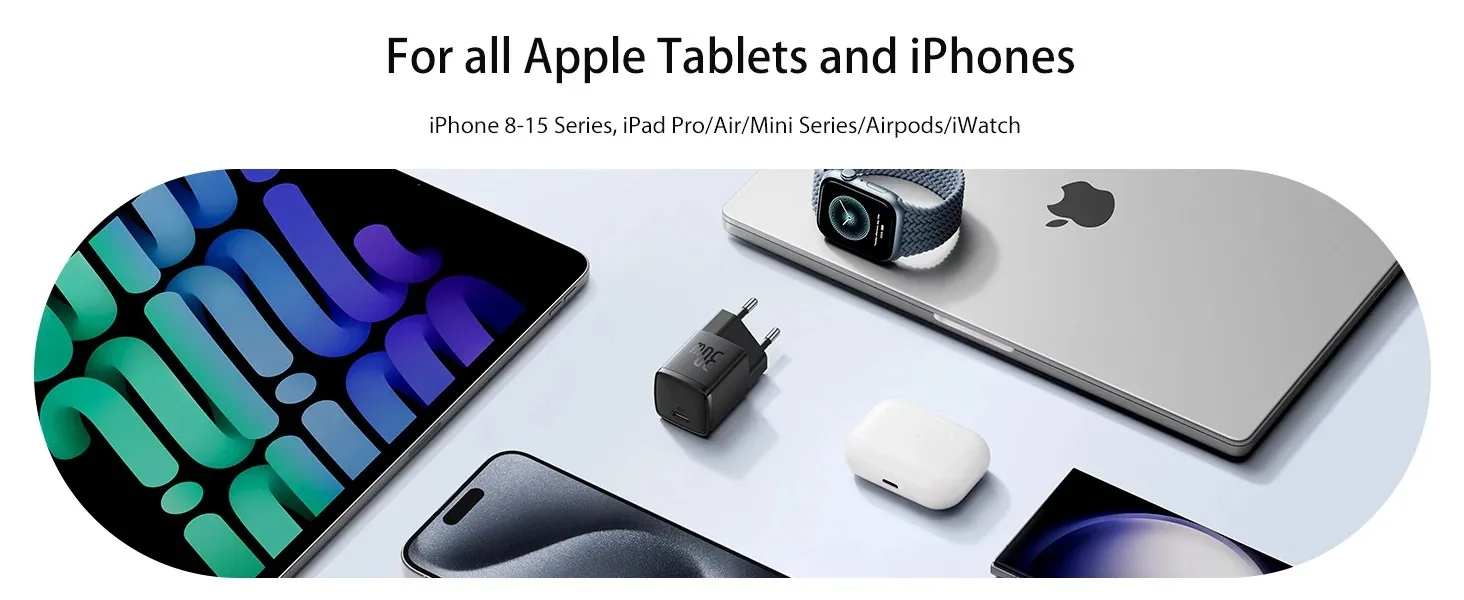 Baseus Cube Pro Fast Charger 1C 30W EU Black for Sale in Pakistan